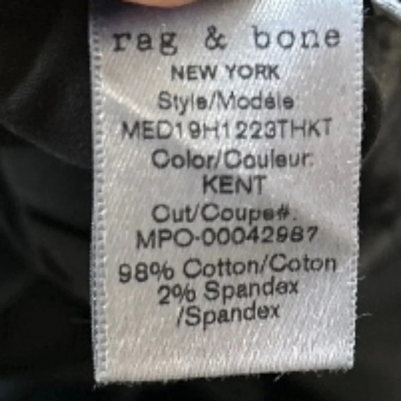 NWOT Rag & Bone Men's Slim Fit Jeans Fit 2 w/ button fly Sz 28 - Picture 9 of 10